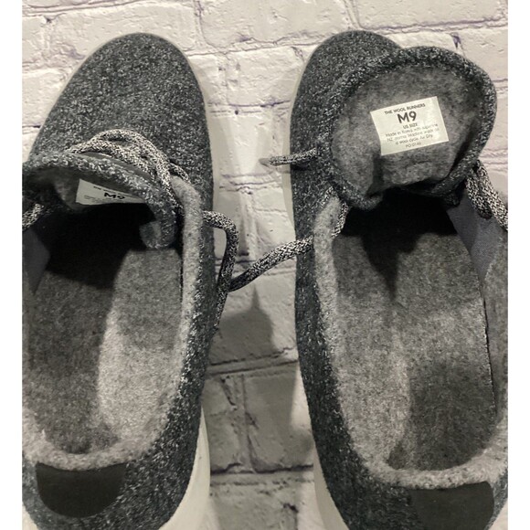 Allbirds Sneakers Men's Size 9M Color Gray Wool Runners Merlin's Wool Comfort - Picture 3 of 6